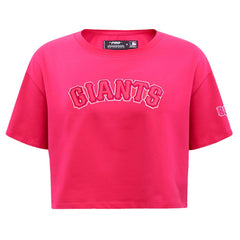 San Francisco Giants Pro Standard Women's Triple Pink Boxy Cropped T-Shirt discount