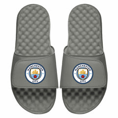 Manchester City ISlide Primary Logo Slide Sandals - Gray