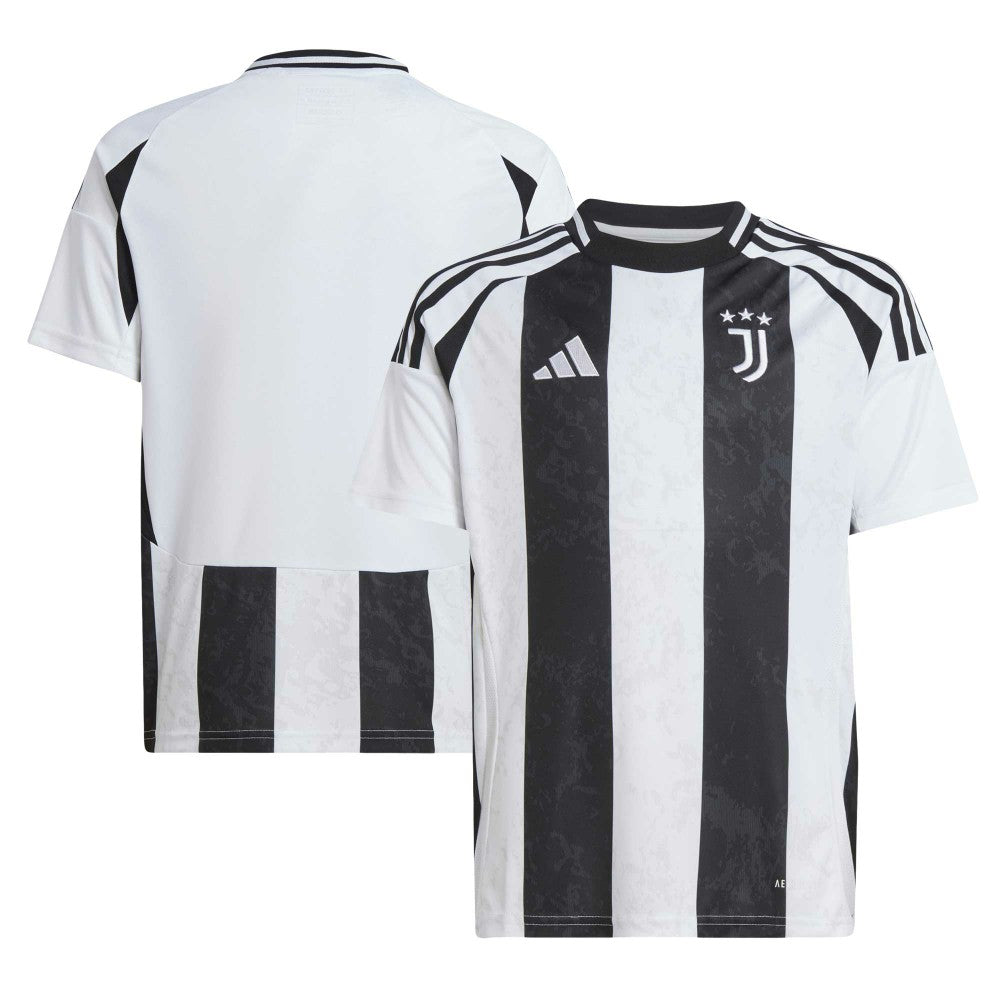 Adidas Juventus Youth 2024/25 Home Replica Jerseys - White