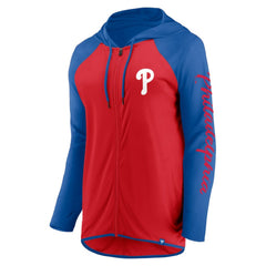 Philadelphia Phillies Fanatics Women's Script Sleeve Full-Zip Hoodie Sale