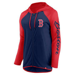 Boston Red Sox Fanatics Women's Script Sleeve Full-Zip Hoodie On Sale