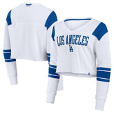 Los Angeles Dodgers Fanatics Women's Stretch Cropped Fashion Long Sleeve T-Shirt Online