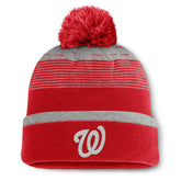 Washington Nationals Fanatics Fundamental Gradient Cuffed Knit Hat with Pom Clearance