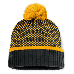 Pittsburgh Pirates Fanatics Women's Fundamental Jacquard Cuffed Knit Hat with Pom Near Me