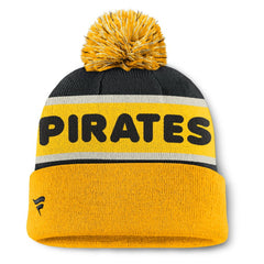 Pittsburgh Pirates Fanatics Heritage Cuffed Knit Hat with Pom Sale