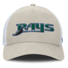 Tampa Bay Rays Fanatics Heritage Light Khaki A-Frame Adjustable Hat for sale