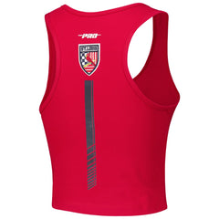 St. Louis Cardinals Pro Standard Women's Fast Lane Fitted Tri-Blend Cropped Tank Top for sale