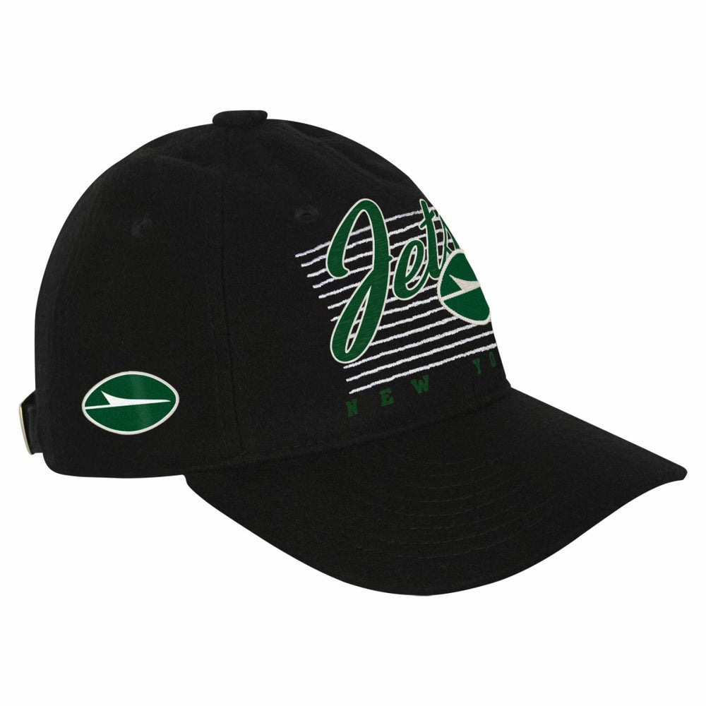 New York Jets Youth Retro Wooly Adjustable Hat Black - NFL