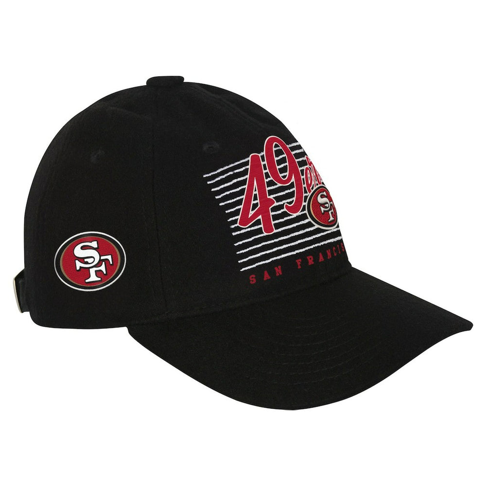 San Francisco 49ers Youth Retro Wooly Adjustable Hat Black - NFL