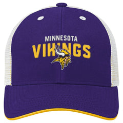 Minnesota Vikings Youth Core Lockup Trucker Adjustable Hat Purple - NFL