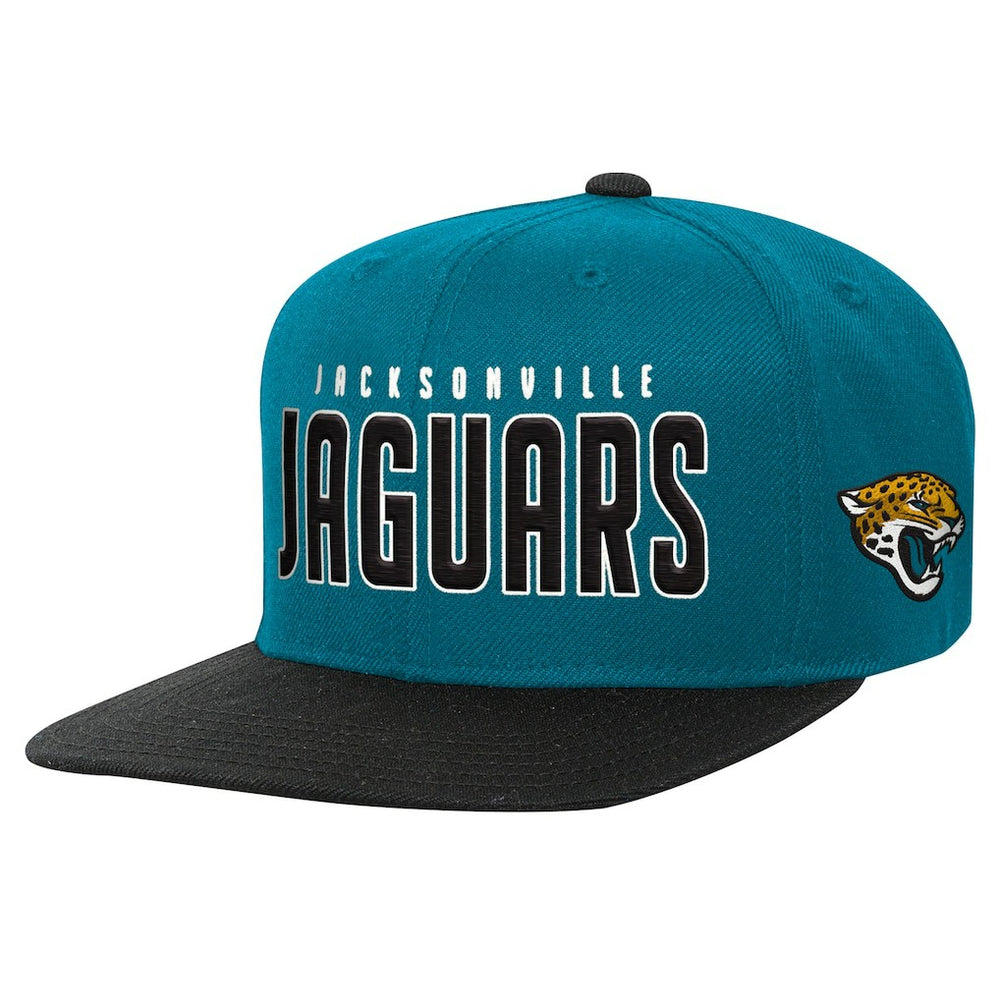 Jacksonville Jaguars Preschool Lock Up Snapback Hat Teal/Black - NFL