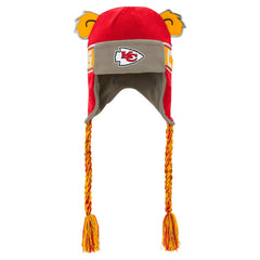 Kansas City Chiefs Youth Wordmark Ears Trooper Knit Hat Red - NFL