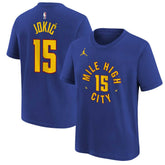 NBA - Nikola Jokic Denver Nuggets Jordan Brand Youth Statement Edition Name & Number T-Shirt - Blue