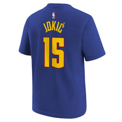 NBA - Nikola Jokic Denver Nuggets Jordan Brand Youth Statement Edition Name & Number T-Shirt - Blue