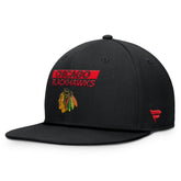 Chicago Blackhawks Fanatics Authentic Pro Prime Snapback Hat Black