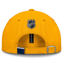 Nashville Predators - Fanatics Authentic Pro Prime Adjustable Hat Gold