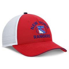 New York Rangers Fanatics Authentic Pro Rink Trucker Hat Red/White