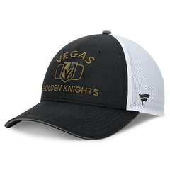 Vegas Golden Knights Fanatics Authentic Pro Rink Trucker Hat Black/White