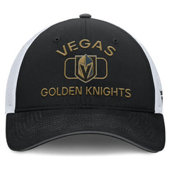 Vegas Golden Knights Fanatics Authentic Pro Rink Trucker Hat Black/White