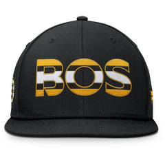 Boston Bruins Fanatics Authentic Pro Rink Snapback Hat Black