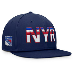 New York Rangers Fanatics Authentic Pro Rink Snapback Hat Navy