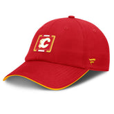 Calgary Flames - Fanatics Authentic Pro Ripstop Adjustable Hat Red/Gold