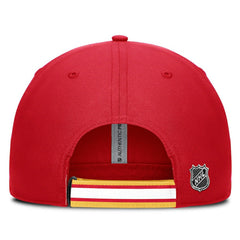 Calgary Flames - Fanatics Authentic Pro Ripstop Adjustable Hat Red/Gold
