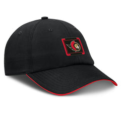 Ottawa Senators - Fanatics Authentic Pro Ripstop Adjustable Hat Black/Red