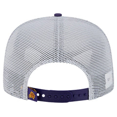 New Era - Phoenix Suns Puff Print Team Code A-Frame 9FIFTY Trucker Snapback Hat - Purple