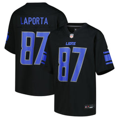 Sam LaPorta Detroit Lions Youth Game Jersey Black - Nike