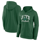 New York Jets Women's Victory Script Pullover Hoodie Green - Fanatics