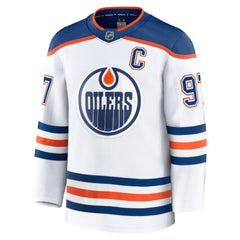 Connor McDavid Edmonton Oilers - Fanatics Away Premium Jersey White