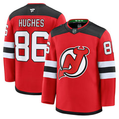 Jack Hughes New Jersey Devils - Fanatics Home Premium Jersey Red