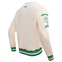 New York Jets Pro Standard Retro Classics Fleece Pullover Sweatshirt Cream - NFL
