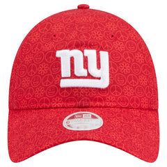 New York Giants New Era Women's Smiley 9TWENTY Adjustable Hat Red - NFL