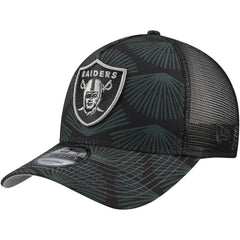 Las Vegas Raiders New Era Agave Trucker 9FORTY Adjustable Hat Black - NFL