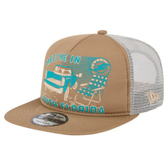 Miami Dolphins New Era Meet Me 9FIFTY Snapback Hat Tan - NFL