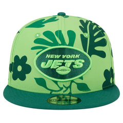 New York Jets New Era Leafy 9FIFTY Snapback Hat Light Green - NFL