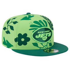 New York Jets New Era Leafy 9FIFTY Snapback Hat Light Green - NFL
