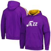 Mitchell & Ness - Utah Jazz Hardwood Classics Nights Raglan Pullover Hoodie - Purple