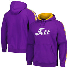 Mitchell & Ness - Utah Jazz Hardwood Classics Nights Raglan Pullover Hoodie - Purple