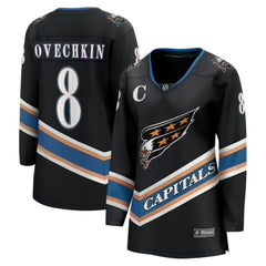 Alexander Ovechkin Washington Capitals Fanatics Women's 50th Anniversary Breakaway Jersey Black