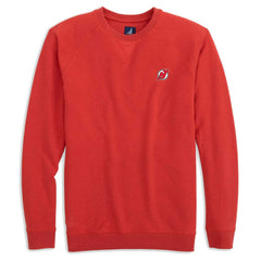 New Jersey Devils - johnnie-O Freeman Tri-Blend Raglan Pullover Sweatshirt Red