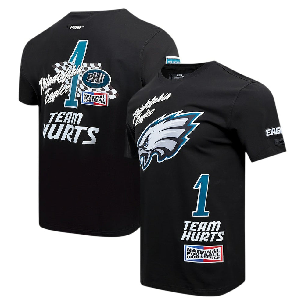 Jalen Hurts Philadelphia Eagles Pro Standard Fast Lane Name & Number Player T-Shirt Black - NFL