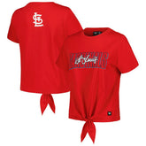 St. Louis Cardinals The Wild Collective Women's Twist Front T-Shirt Online
