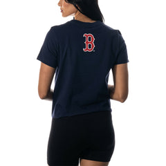 Boston Red Sox The Wild Collective Women's Twist Front T-Shirt Sale