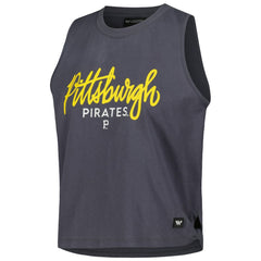 Pittsburgh Pirates The Wild Collective Women's Side Knot Tank Top Sale