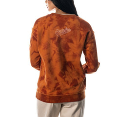 Baltimore Orioles The Wild Collective Women's Overdyed Pullover Sweatshirt On Sale