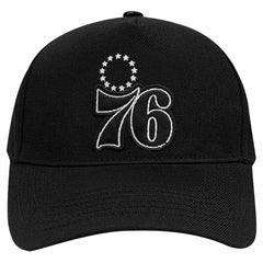 NBA - Philadelphia 76ers Pro Standard Paint the City Pinch Front Snapback Hat - Black