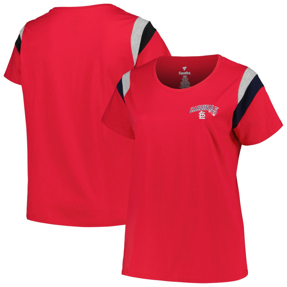 St. Louis Cardinals Profile Women's Plus Size Scoop Neck T-Shirt On Sale